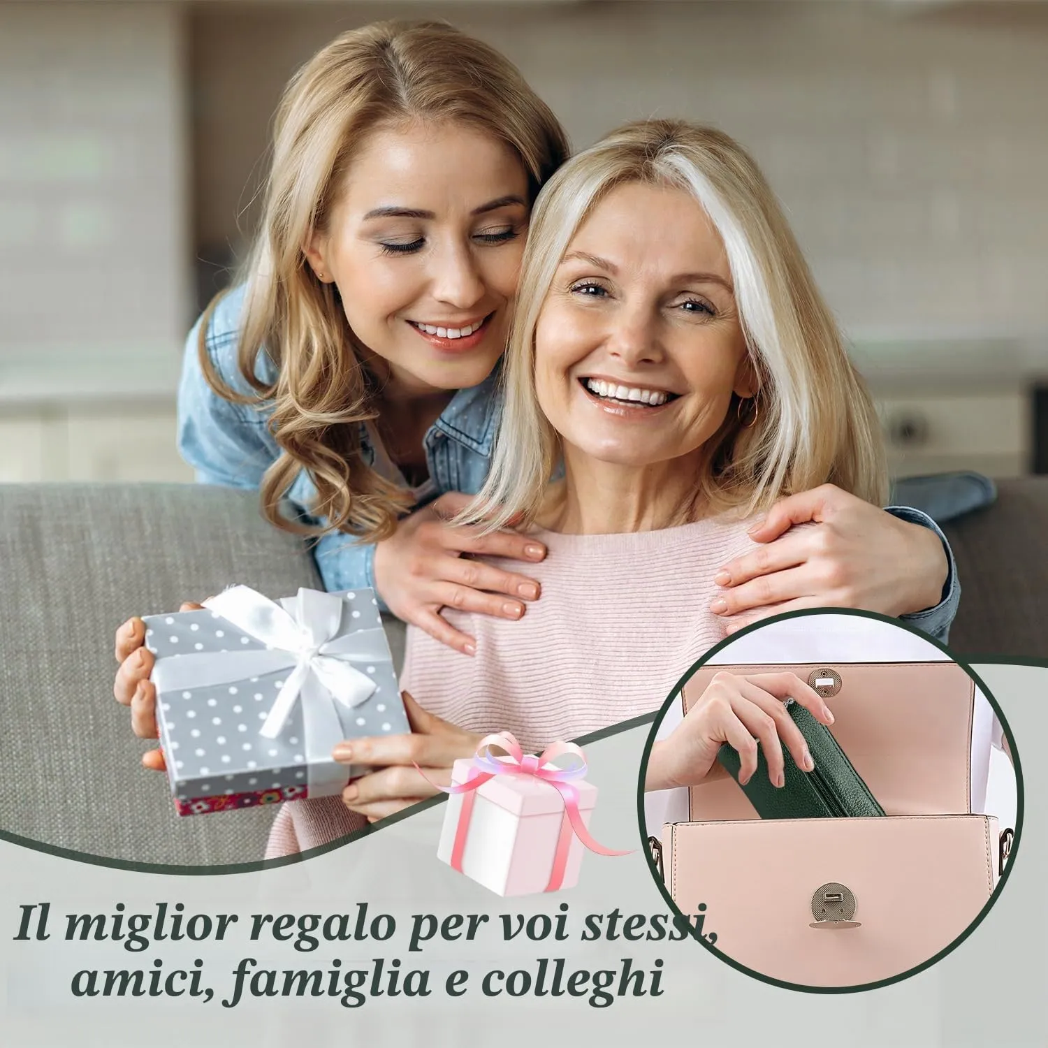 2 Pezzi Portamonete con Cerniera, Portachiavi Piccolo Mini Portatile per Donna Uomo Ragazza Ragazzi (Blu+Verde) - immagine 6