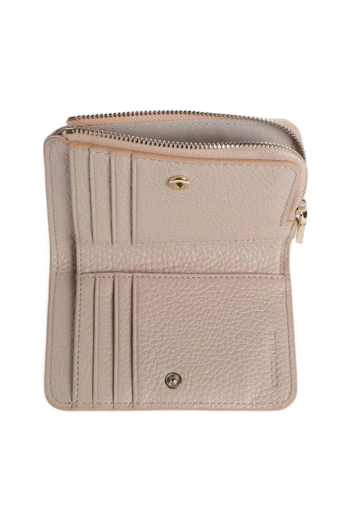 Coccinelle Pelle portafoglio Metallic Soft Wallet Rosette beige - immagine 3