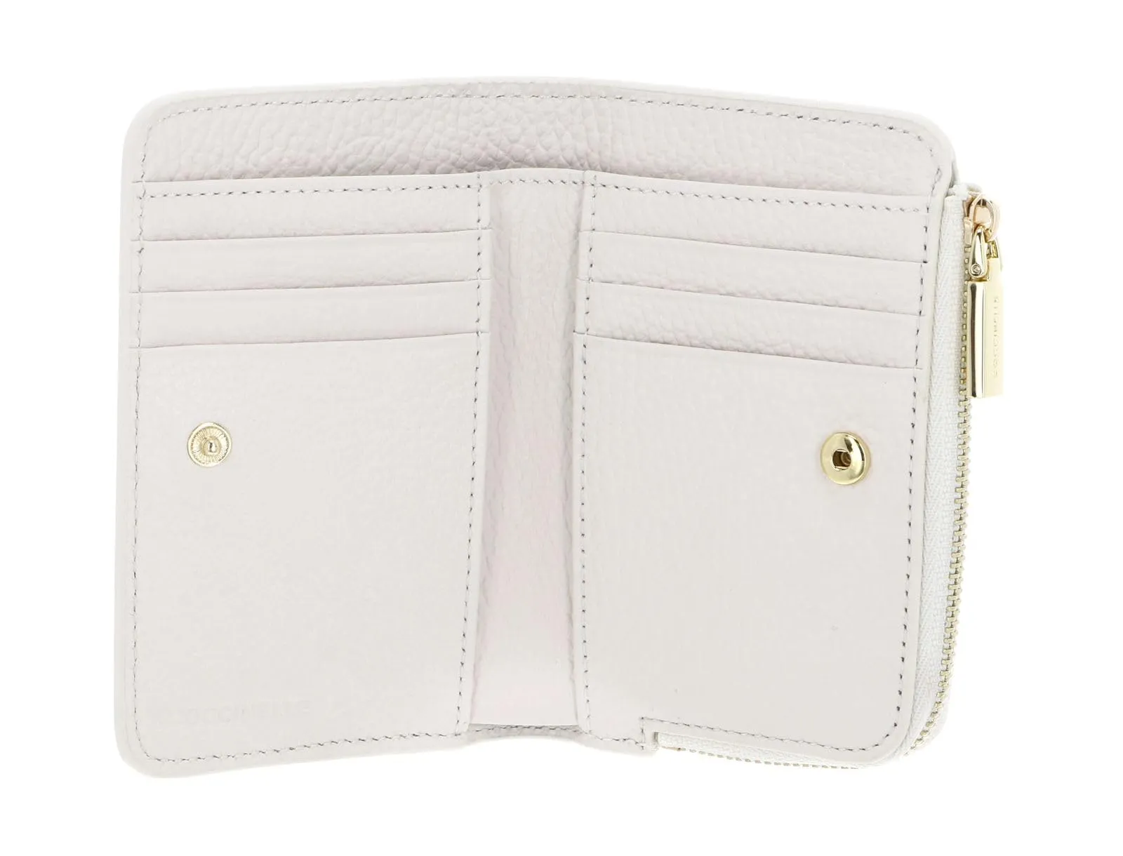 Coccinelle Pelle portafoglio Metallic Soft Wallet Blanco avorio - immagine 2