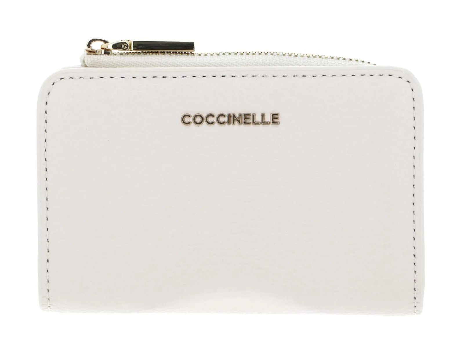 Coccinelle Pelle portafoglio Metallic Soft Wallet Blanco avorio - immagine 3
