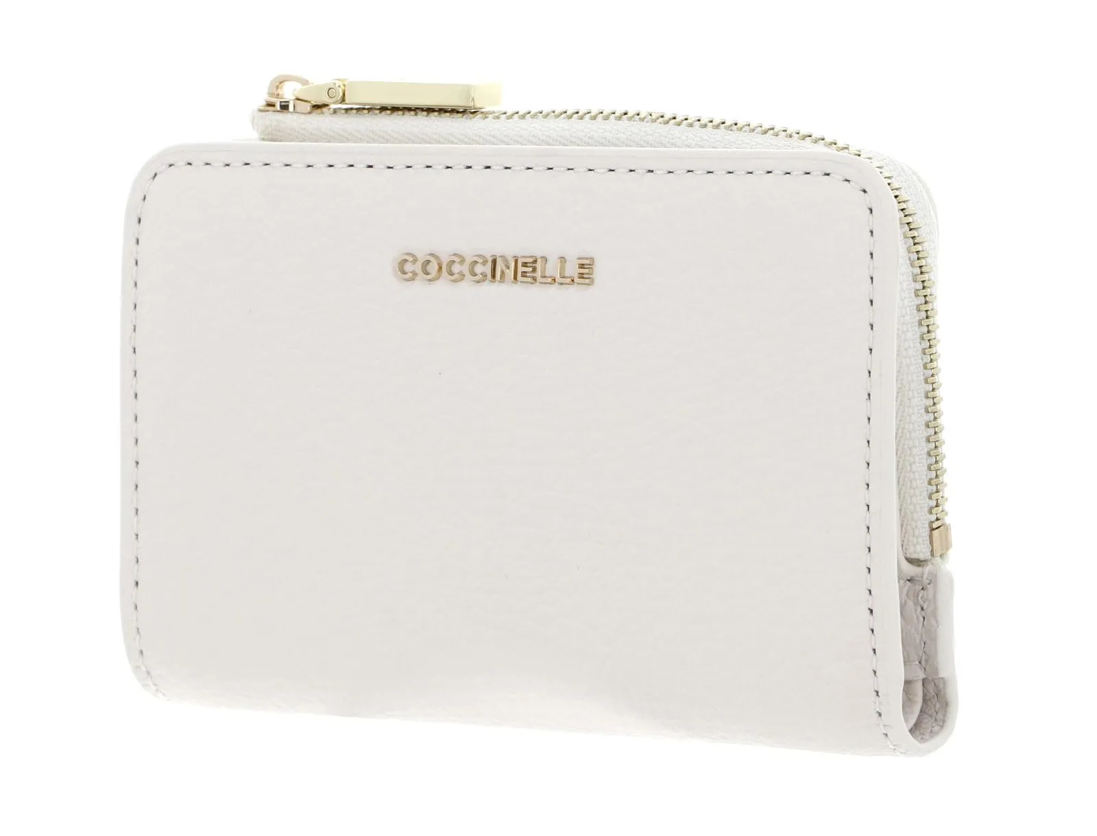 Coccinelle Pelle portafoglio Metallic Soft Wallet Blanco avorio - immagine 4