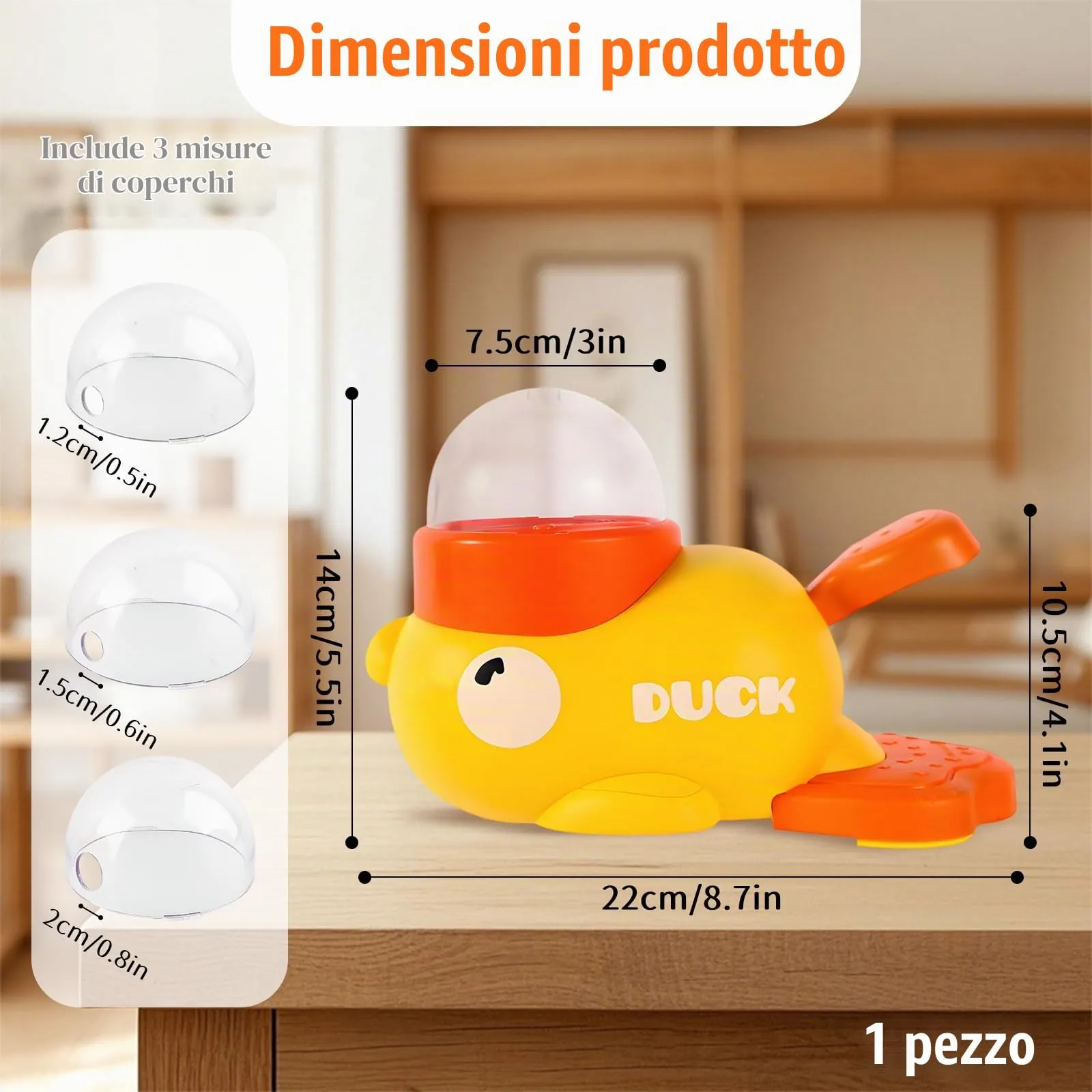 SilverChry Giochi Di Intelligenza Cane, Dispenser Cibo Gatti, Giocattolo Interattivo a Forma di Anatra, Giocattolo Interattivo 2 In 1 per Cani e Mangiatoia Lenta, Dispenser per Cani d'Anatra - immagine 2