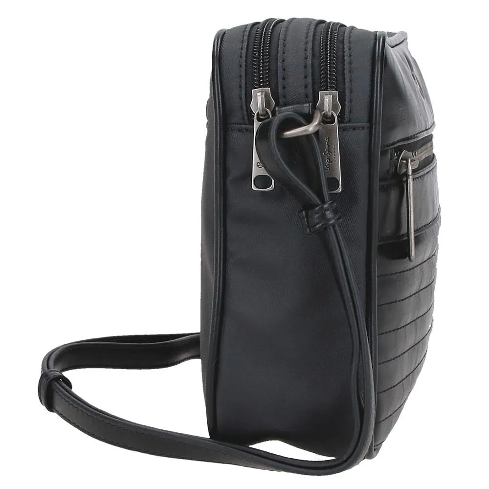 Pepe Jeans Biker, beauty case, tracolla, perfetto per organizzare, vari scomparti. Joumma Bags, Nero, Bandolera, Tracolla - immagine 2