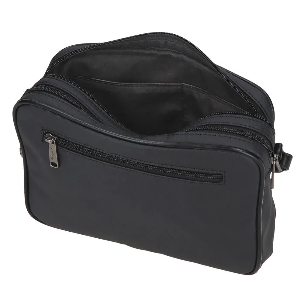Pepe Jeans Biker, beauty case, tracolla, perfetto per organizzare, vari scomparti. Joumma Bags, Nero, Bandolera, Tracolla - immagine 5