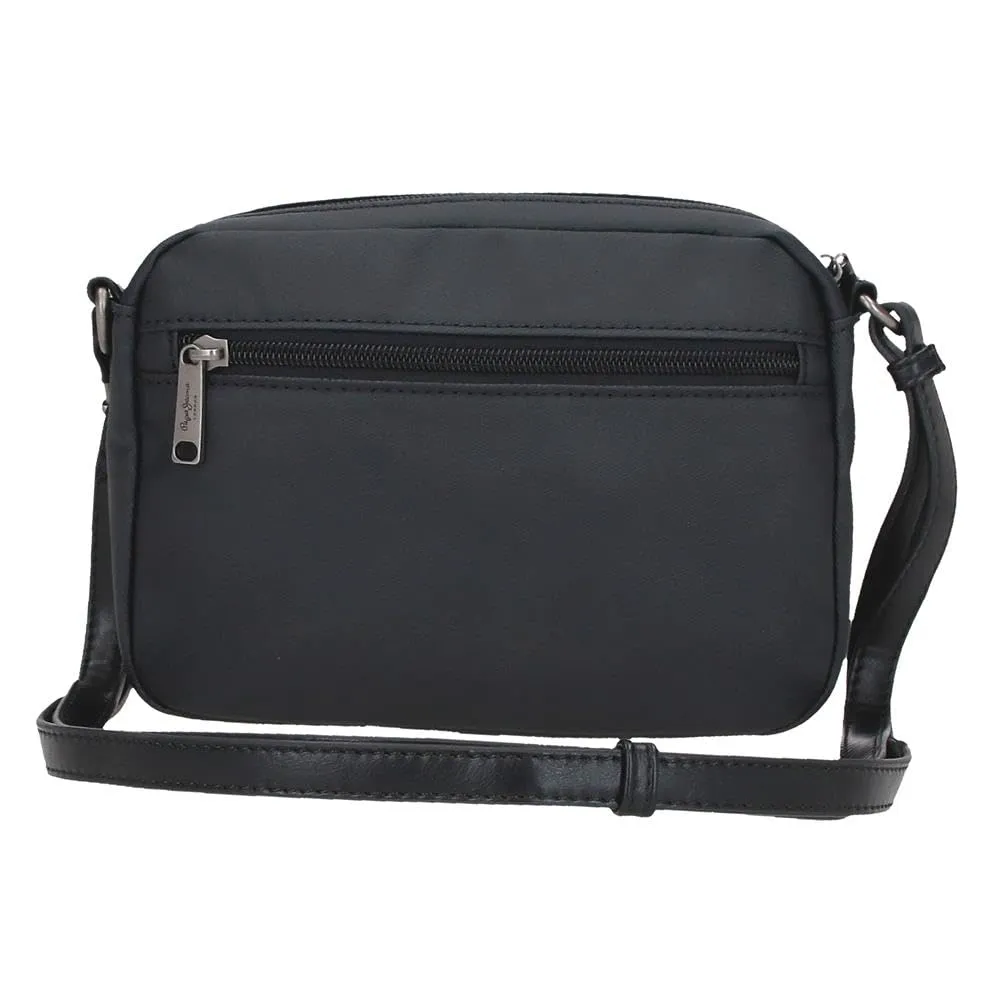 Pepe Jeans Biker, beauty case, tracolla, perfetto per organizzare, vari scomparti. Joumma Bags, Nero, Bandolera 21, Tracolla 21 - immagine 3