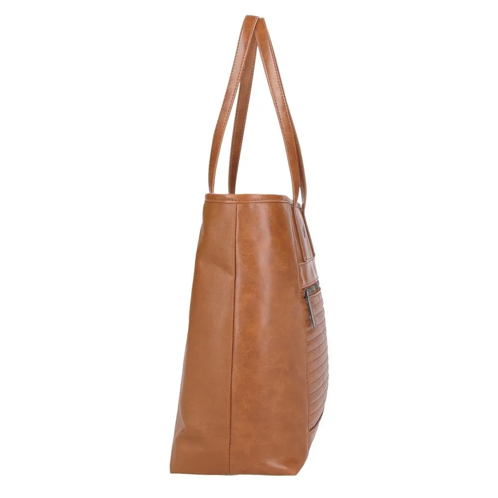 Pepe Jeans Biker, beauty case, tracolla, perfetto per organizzare, vari scomparti. Joumma Bags, marrone, Bolso Tote, Borsa Tote - immagine 2