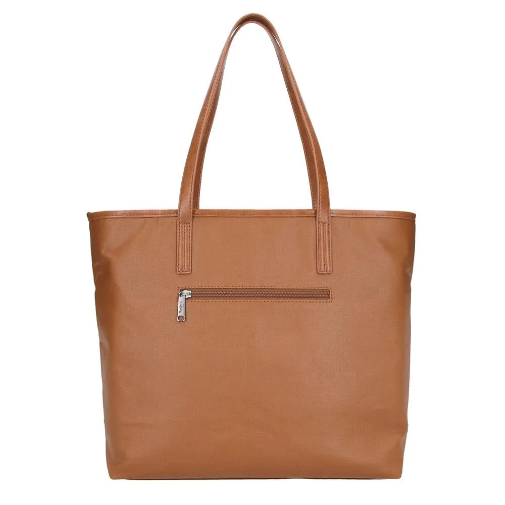 Pepe Jeans Biker, beauty case, tracolla, perfetto per organizzare, vari scomparti. Joumma Bags, marrone, Bolso Tote, Borsa Tote - immagine 3