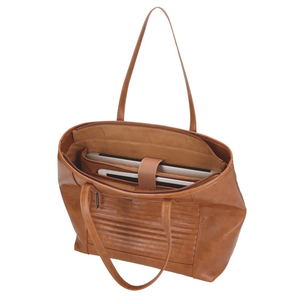 Pepe Jeans Biker, beauty case, tracolla, perfetto per organizzare, vari scomparti. Joumma Bags, marrone, Bolso Tote, Borsa Tote - immagine 4