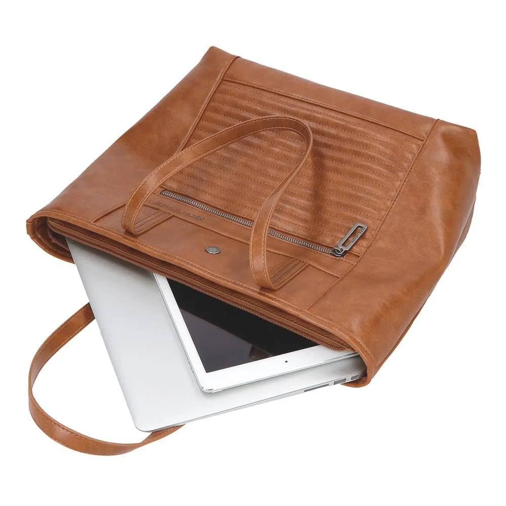 Pepe Jeans Biker, beauty case, tracolla, perfetto per organizzare, vari scomparti. Joumma Bags, marrone, Bolso Tote, Borsa Tote - immagine 6