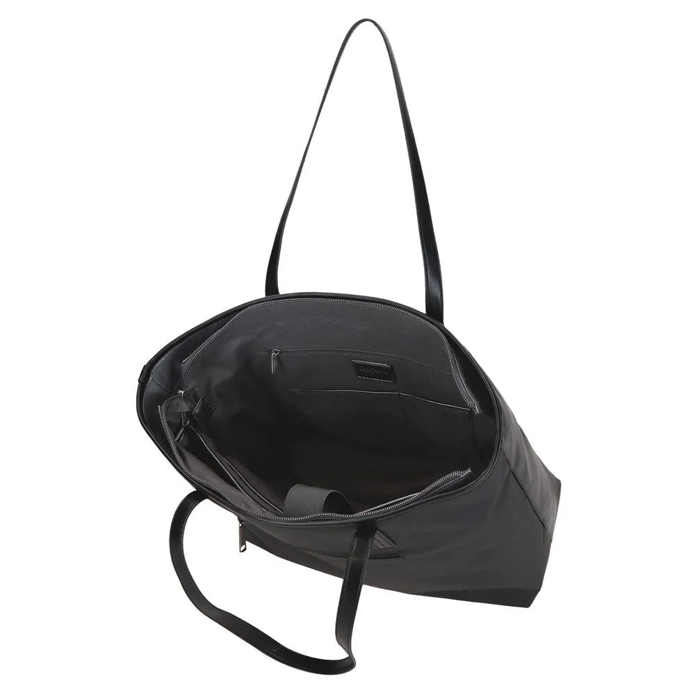 Pepe Jeans Biker Borse Tote Portatile 15,6 Pollici Nero 34X32X14 cm Poliestere con Dettagli in Pelle Sintetica by Joumma Bags, Nero, Taglia unica, Borsa tote - immagine 5