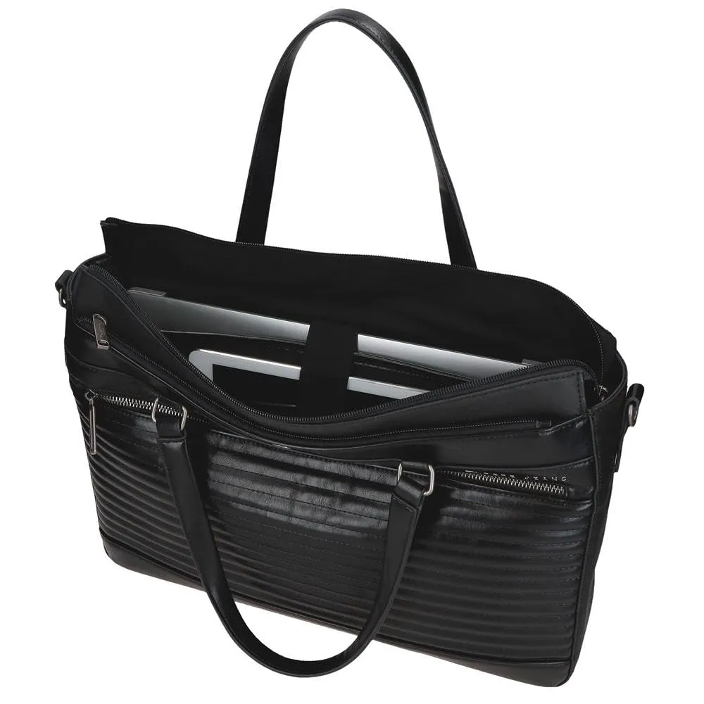 Pepe Jeans Biker, beauty case, tracolla, perfetto per organizzare, vari scomparti. Joumma Bags, Nero, Bolso PC, Borsa PC - immagine 4