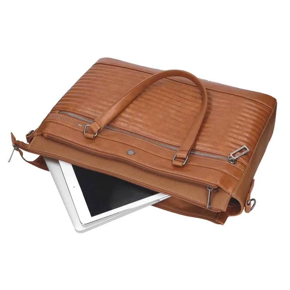 Pepe Jeans Biker Borsa per laptop 15,6 Pollici Marrone 42x27x11 cm Poliestere con dettagli in pelle sintetica by Joumma Bags, marrone, Taglia unica, Borsa per computer portatile - immagine 6