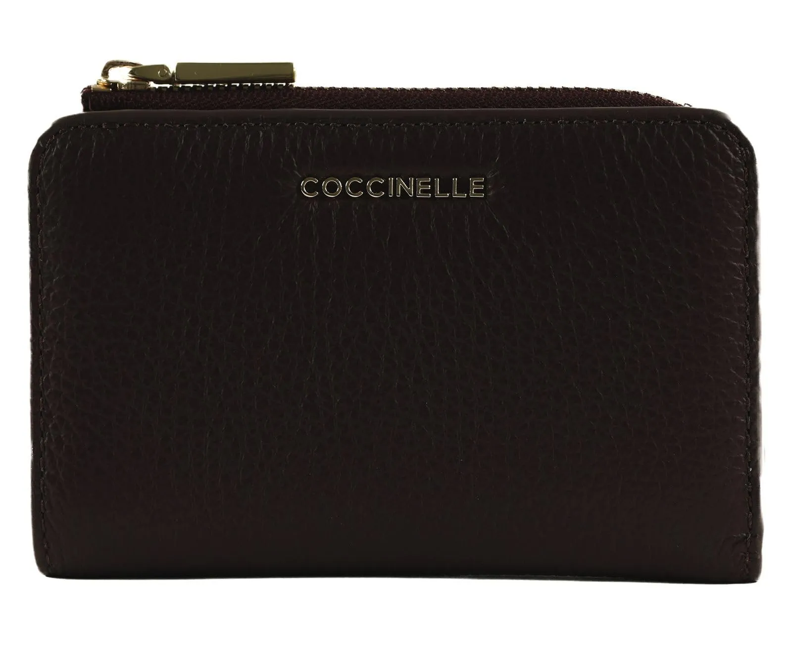 Coccinelle Pelle portafoglio Metallic Soft Wallet Prune viola scuro - immagine 3