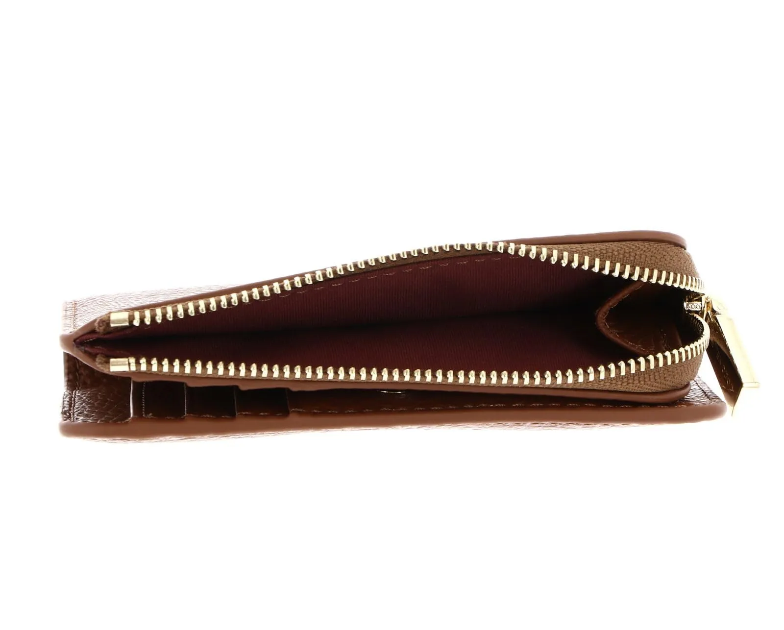 Coccinelle Pelle portafoglio Metallic Soft Wallet Cognac marrone - immagine 4