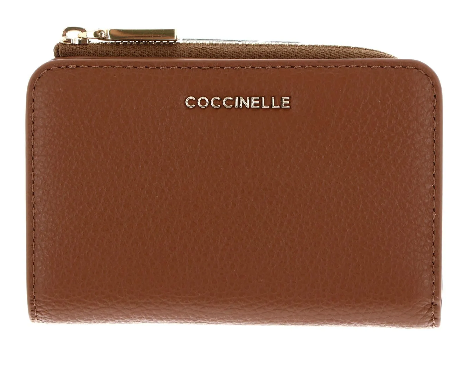 Coccinelle Pelle portafoglio Metallic Soft Wallet Cognac marrone - immagine 5