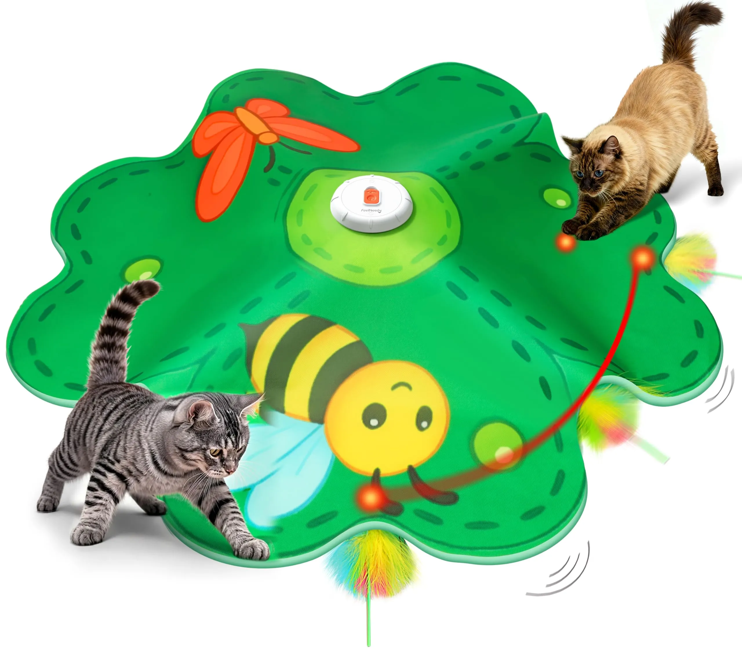FEELNEEDY Giochi per Gatti, Puntino Rosso LED Mobile - immagine 1