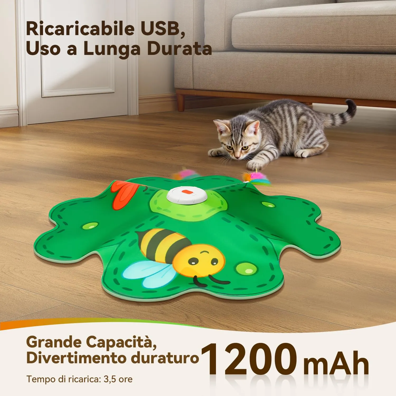 FEELNEEDY Giochi per Gatti, Puntino Rosso LED Mobile - immagine 4