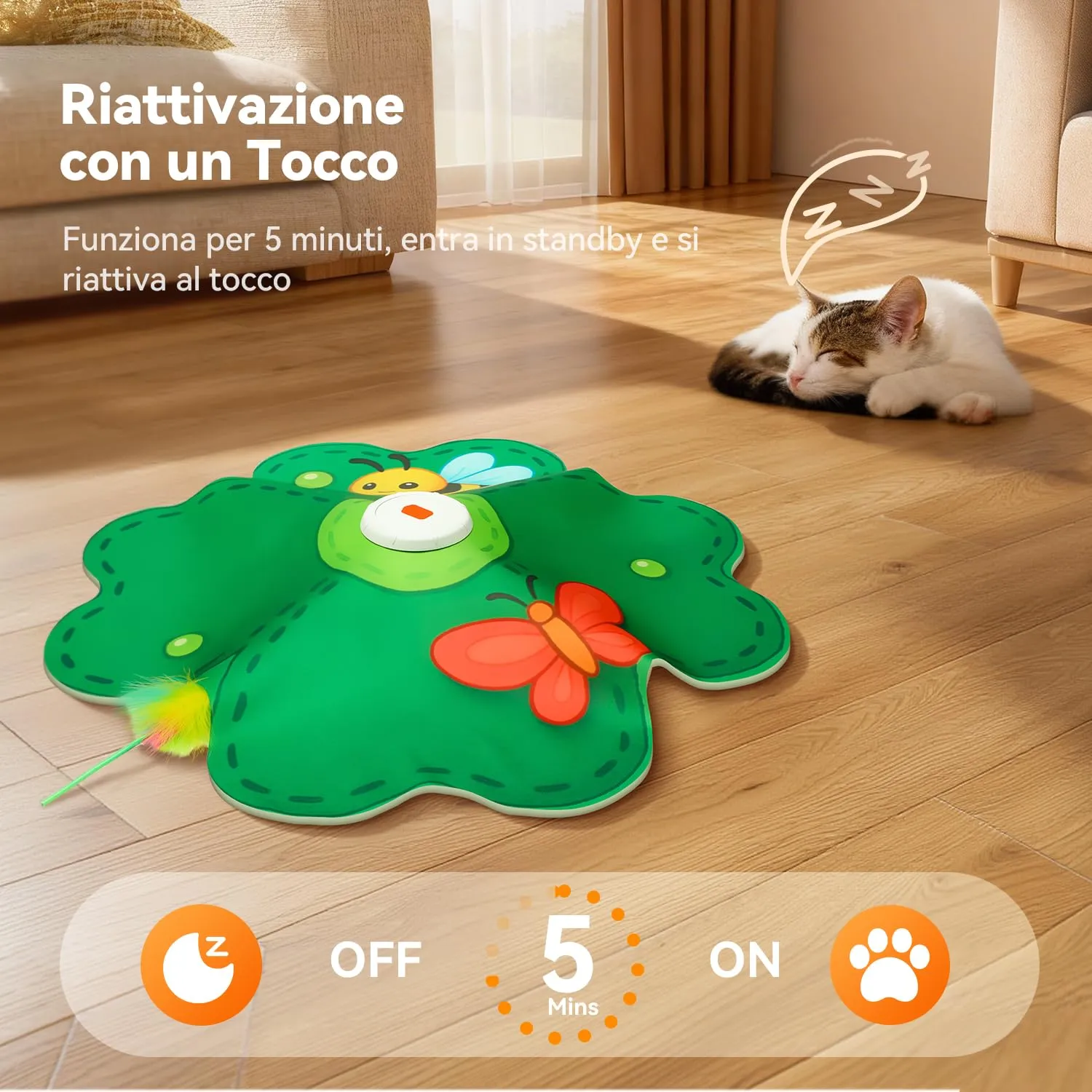 FEELNEEDY Giochi per Gatti, Puntino Rosso LED Mobile - immagine 6