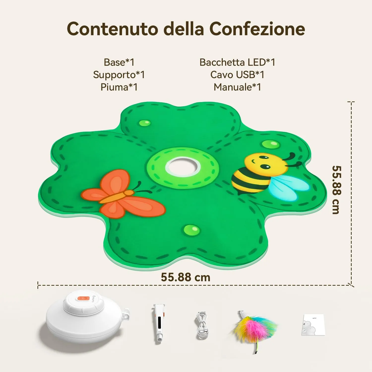 FEELNEEDY Giochi per Gatti, Puntino Rosso LED Mobile - immagine 9