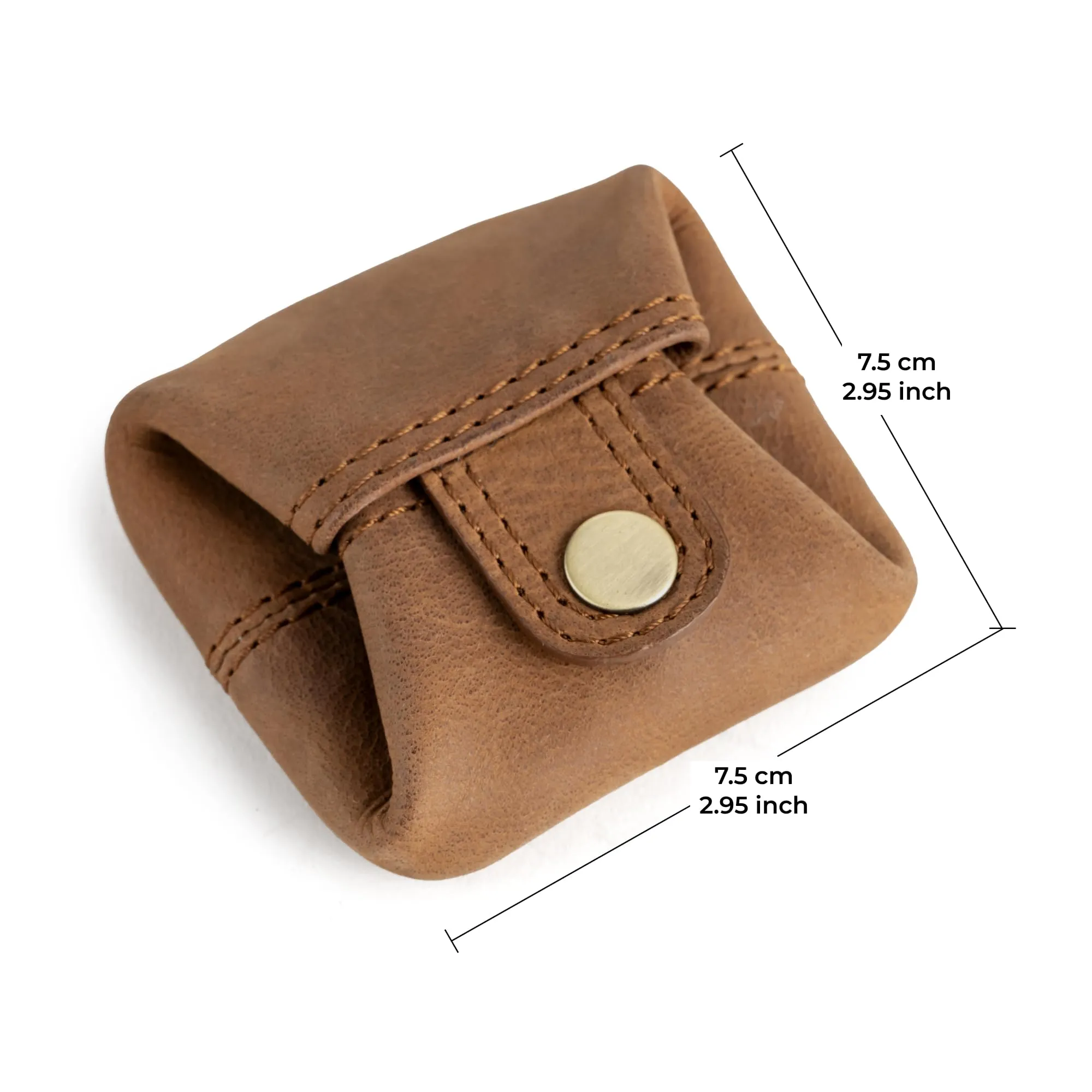 Berliner Bags Portamonete Lena Mini con Chiusura a Bottone in Vera Pelle - immagine 6