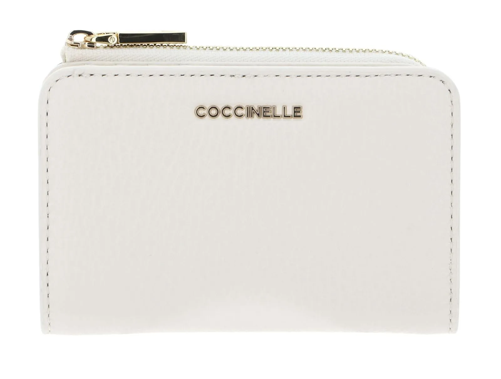Coccinelle Pelle portafoglio Metallic Soft Wallet Pearl avorio - immagine 3