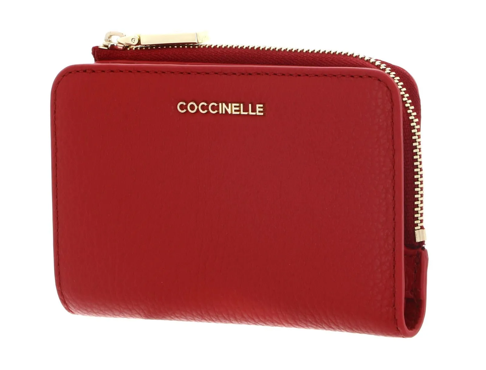 Coccinelle Pelle portafoglio Metallic Soft Wallet Scarlet rosso - immagine 1
