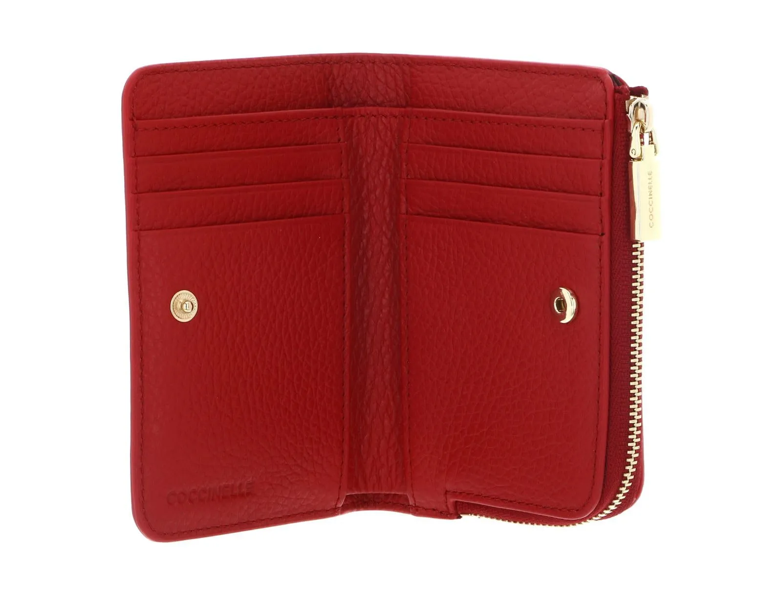 Coccinelle Pelle portafoglio Metallic Soft Wallet Scarlet rosso - immagine 2