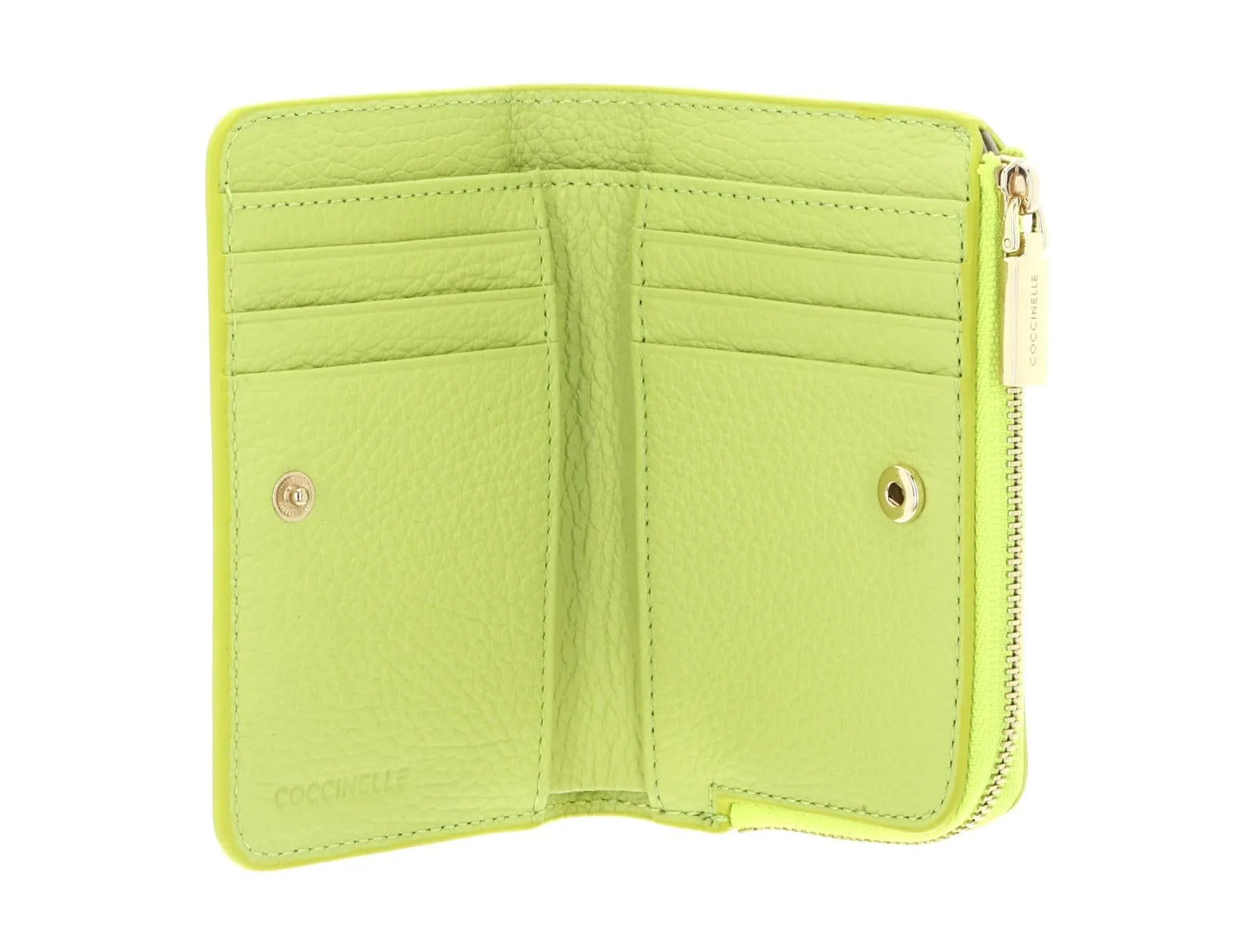 Coccinelle Pelle portafoglio Metallic Soft Wallet Green Glow verde chiaro - immagine 2