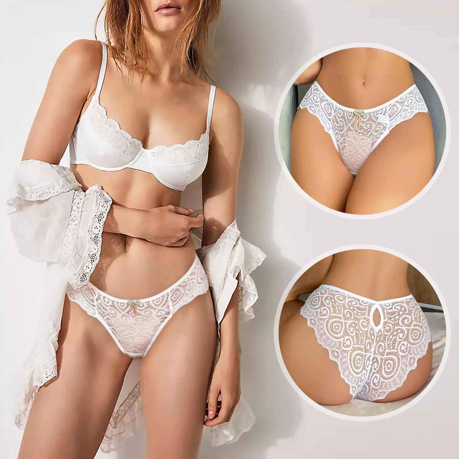 Chicpant 5 Pezzi Perizoma Sexy Donna Perizoma Senza Cuciture per Donna - immagine 6