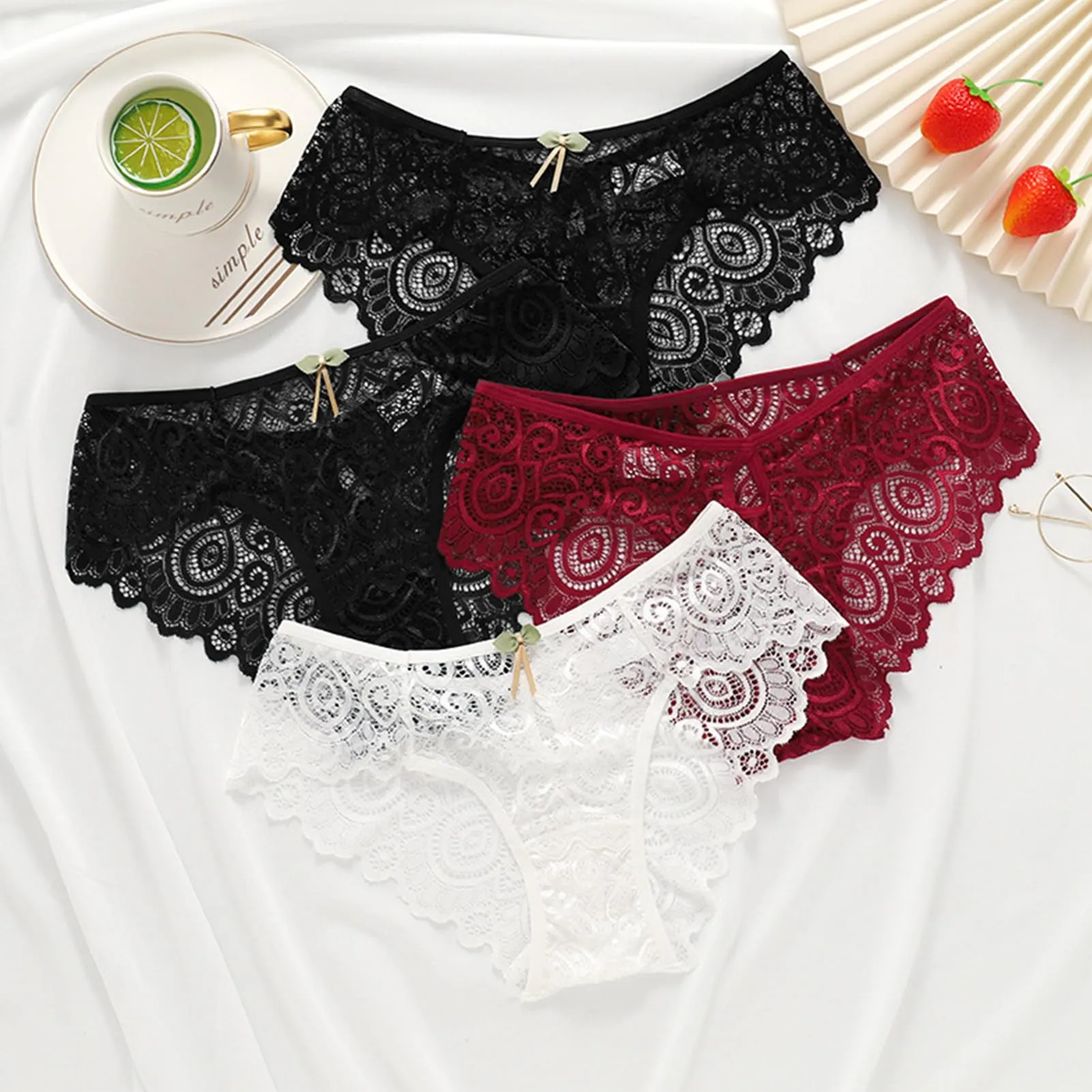 Chicpant 5 Pezzi Perizoma Sexy Donna Perizoma Senza Cuciture per Donna - immagine 3