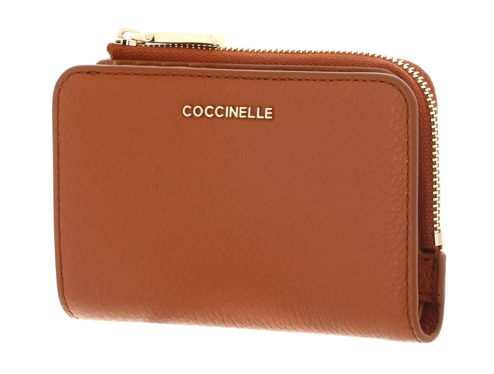 Coccinelle Pelle portafoglio Metallic Soft Wallet Crab marrone chiaro - immagine 1