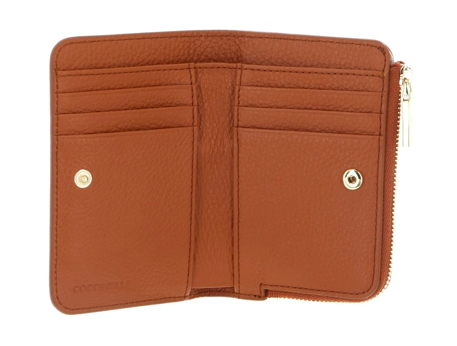 Coccinelle Pelle portafoglio Metallic Soft Wallet Crab marrone chiaro - immagine 2