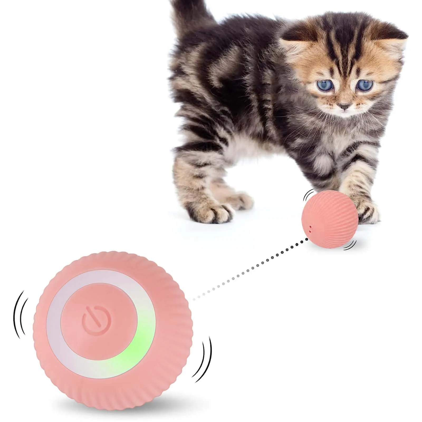 Giocattoli interattivi per gatti, palla per gatti con luce a LED - immagine 1