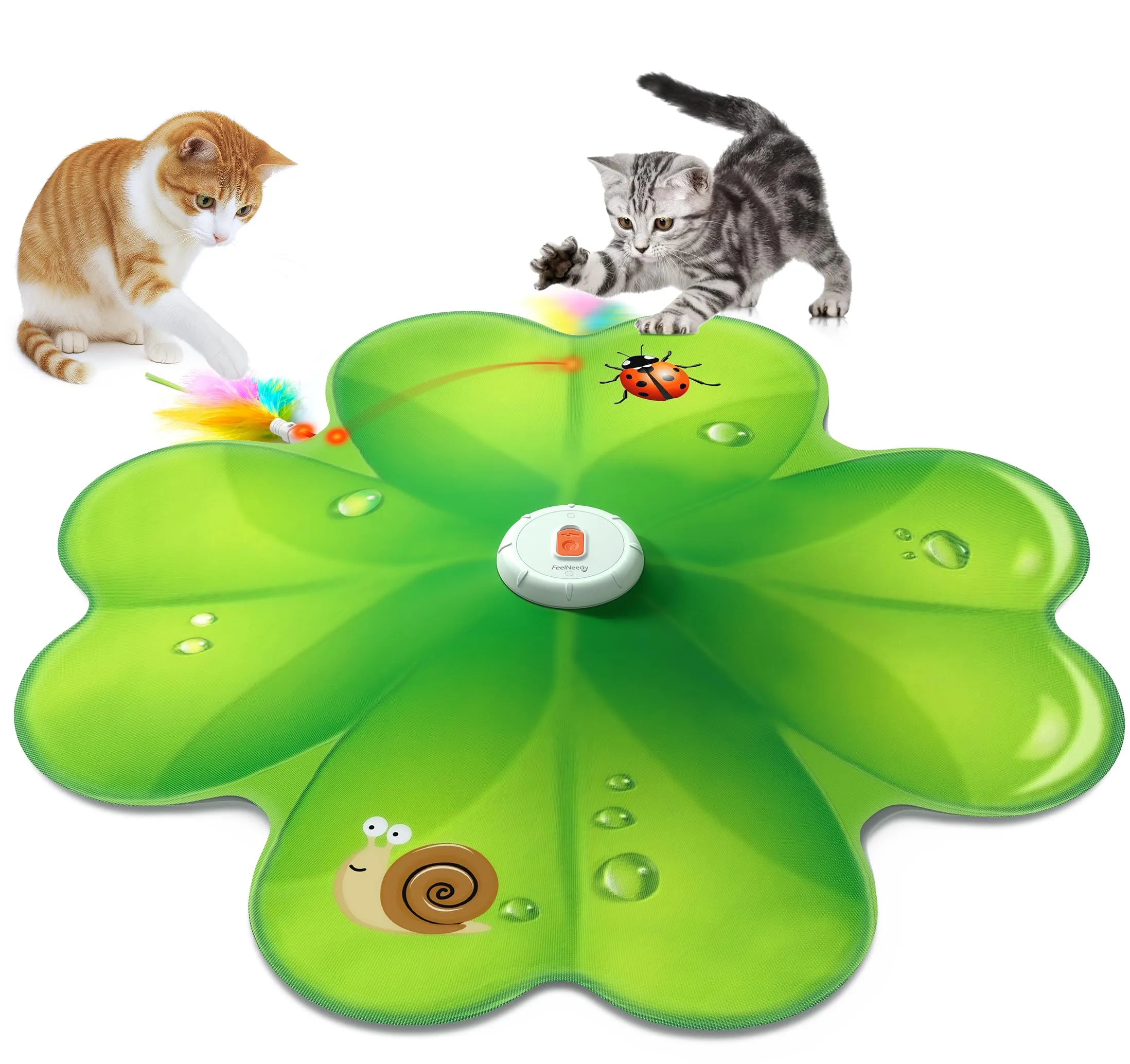 FEELNEEDY Giochi per Gatti, Puntino Rosso LED Mobile - immagine 1