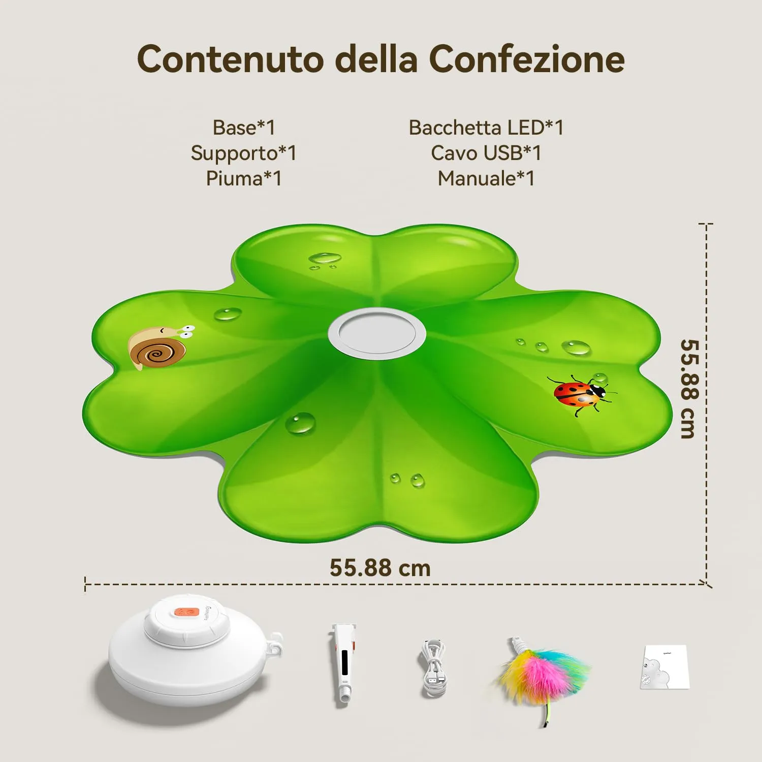 FEELNEEDY Giochi per Gatti, Puntino Rosso LED Mobile - immagine 8