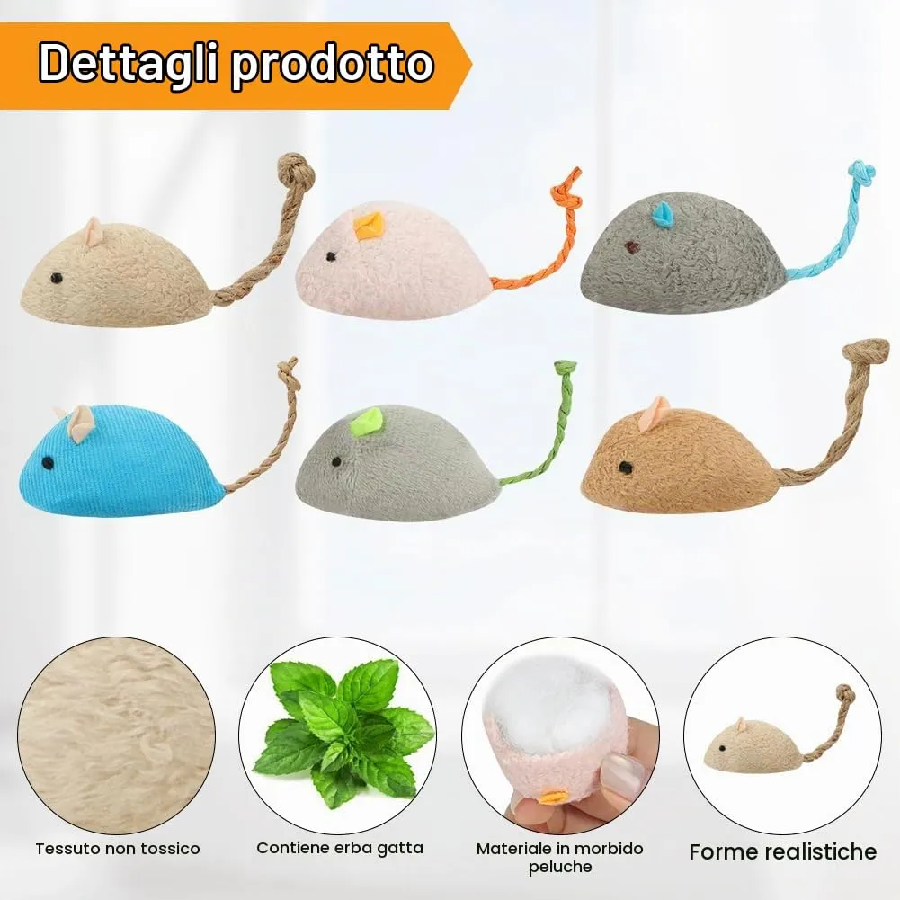 OSDUE Giocattolo di Erba Gatta 16 Pezzi Gatti Masticare per Dental Care - immagine 3