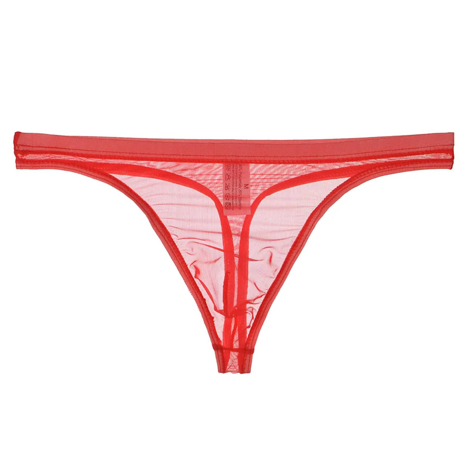 CEWIFO Boxer Mare Perizoma Uomo Sensuale in Rete Trasparente Maschile Sottile Eccitante per Il Divertimento Camera da Letto Slip Vita Bassa Mini Mutande Nere Bianchi - immagine 1