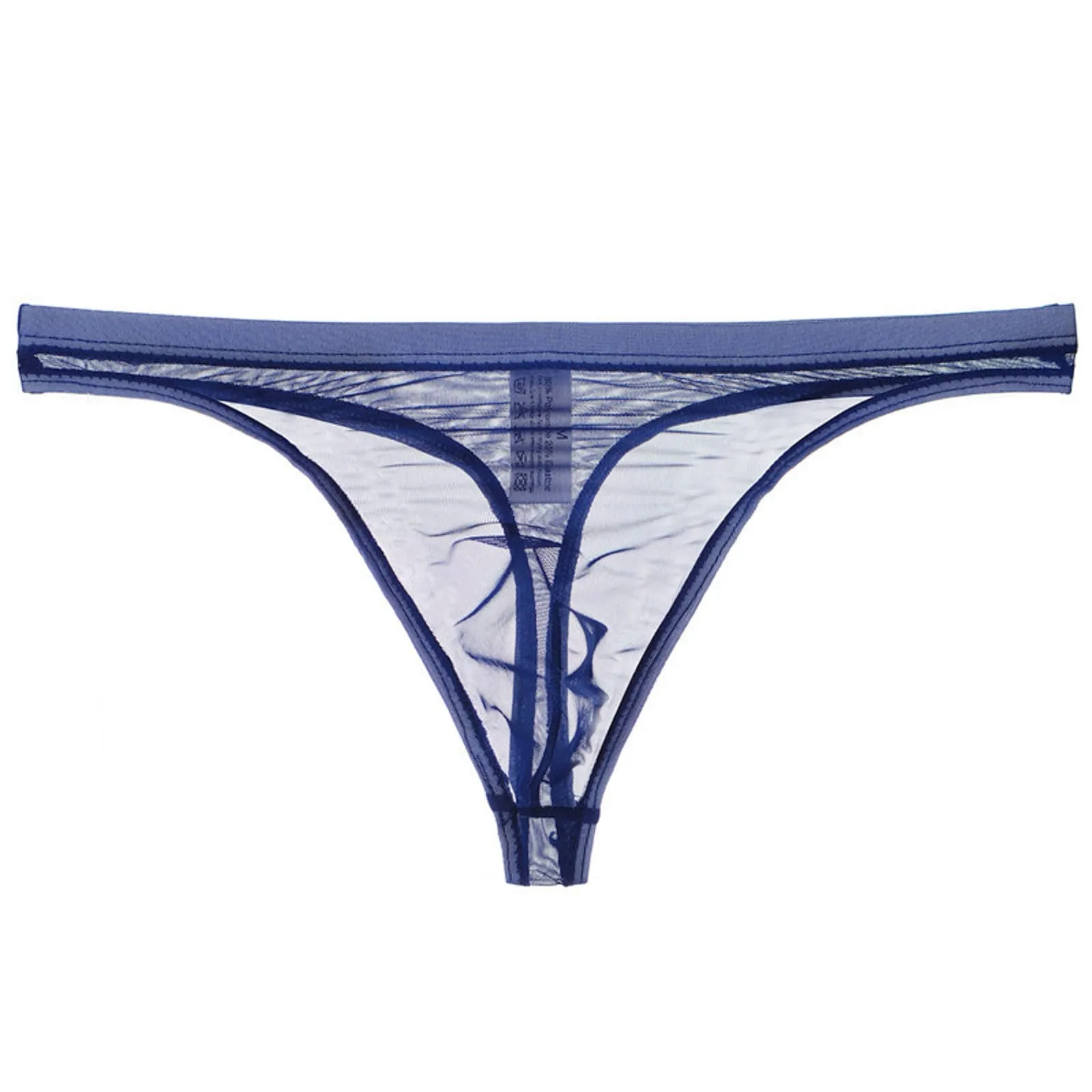 CEWIFO Boxer Mare Perizoma Uomo Sensuale in Rete Trasparente Maschile Sottile Eccitante per Il Divertimento Camera da Letto Slip Vita Bassa Mini Mutande Nere Bianchi - immagine 4