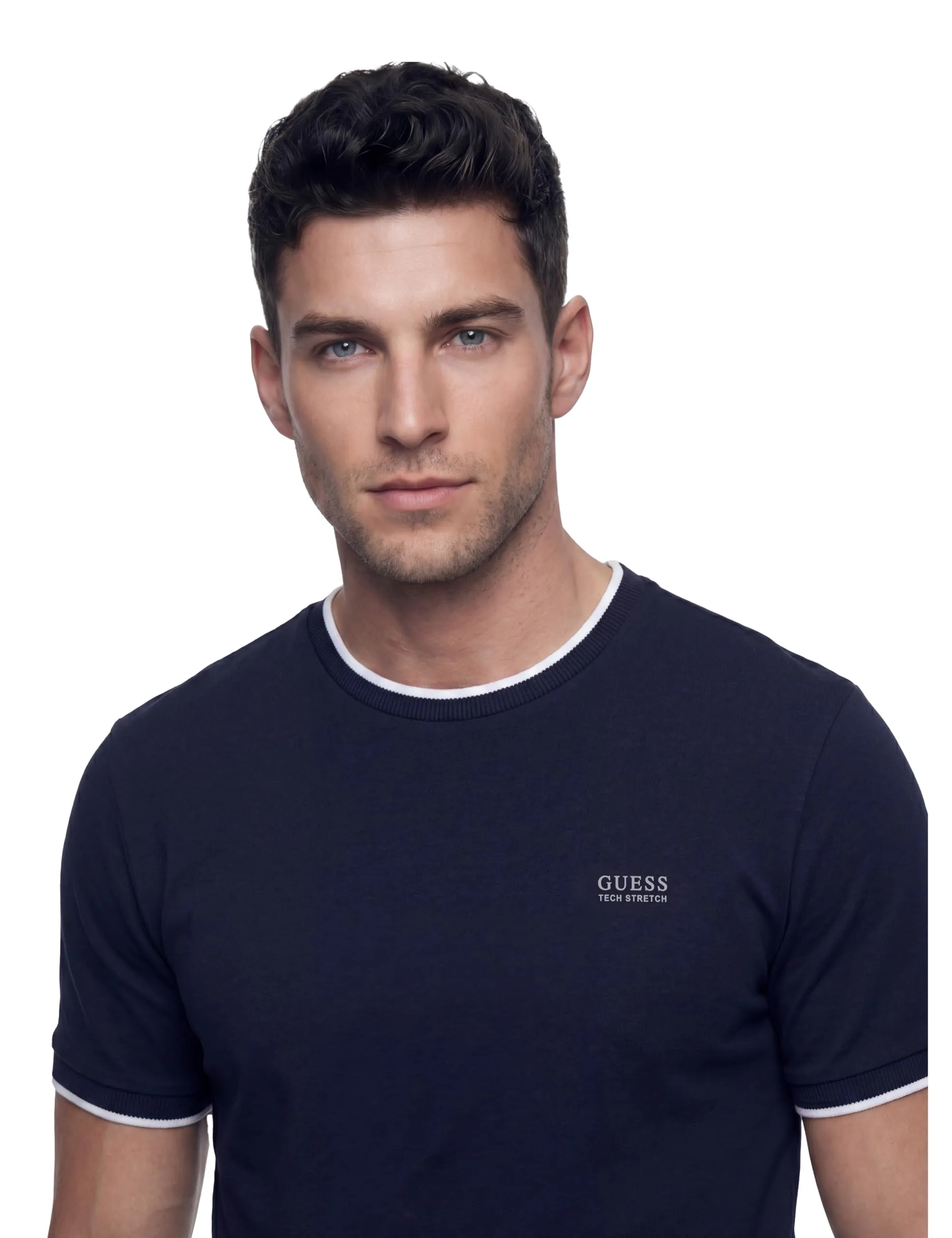 GUESS Detailed Tech Top - in Maglia Uomo Girocollo Regular Fit - immagine 3