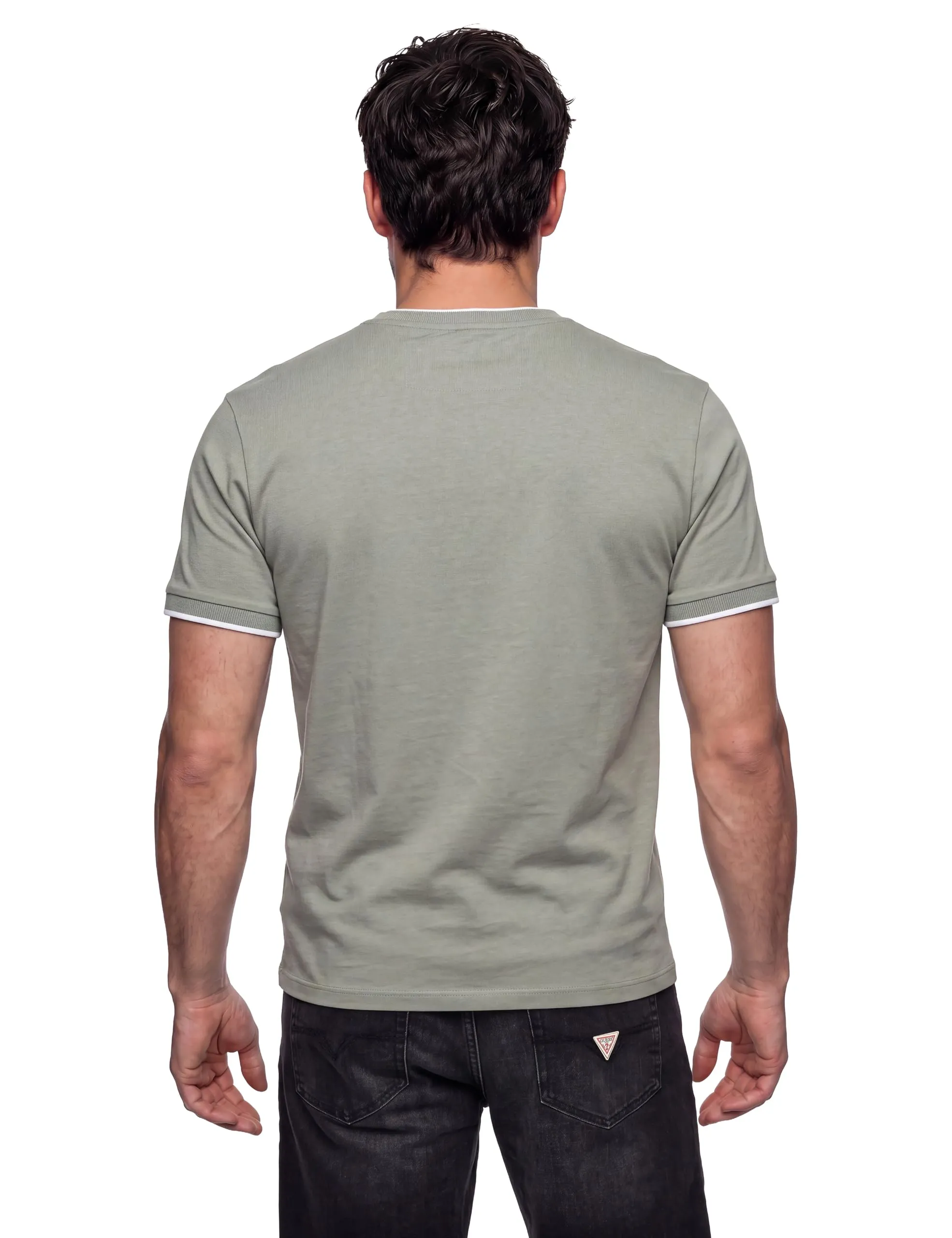 GUESS Detailed Tech Top - in Maglia Uomo Girocollo Regular Fit - immagine 4