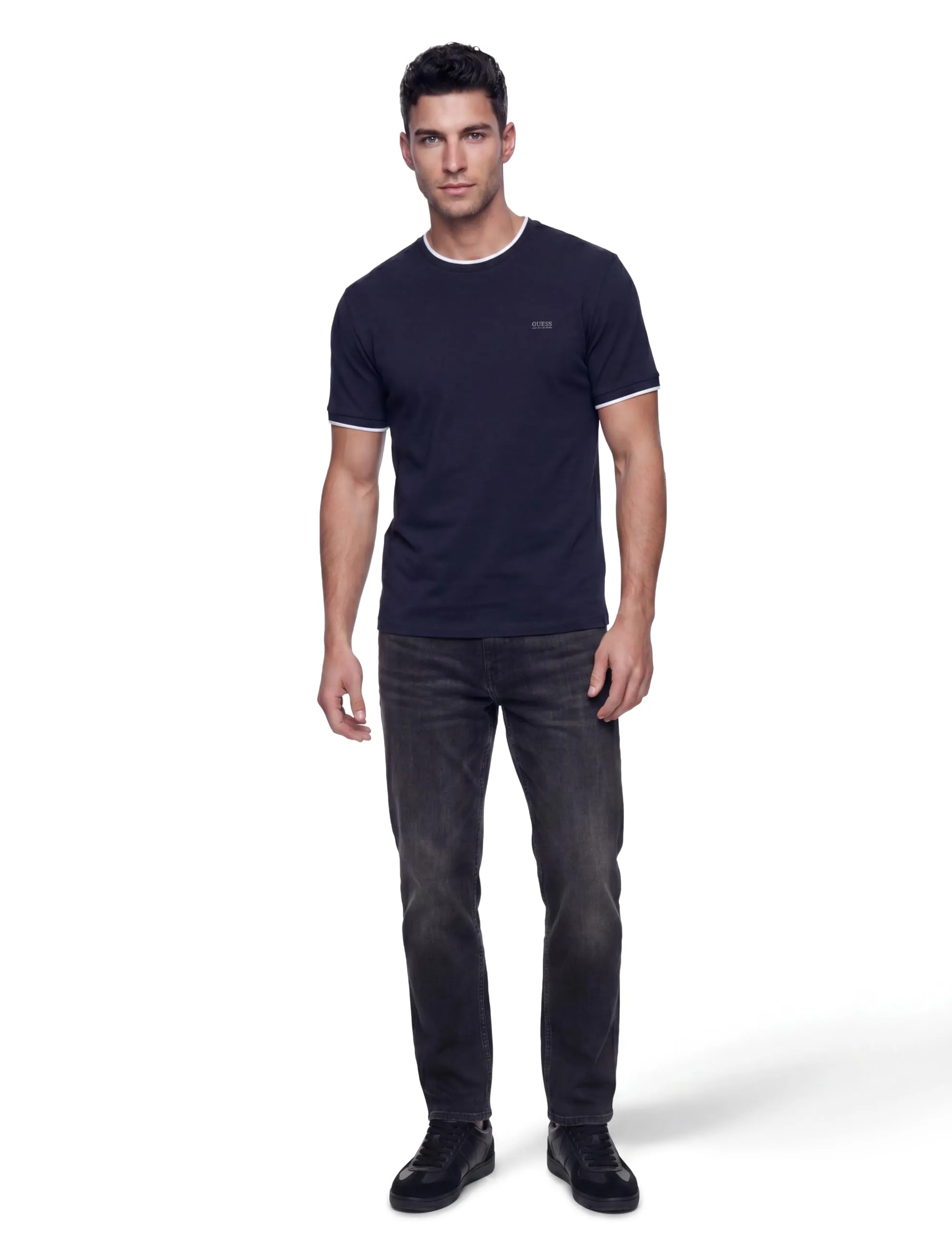 GUESS Detailed Tech Top - in Maglia Uomo Girocollo Regular Fit - immagine 6