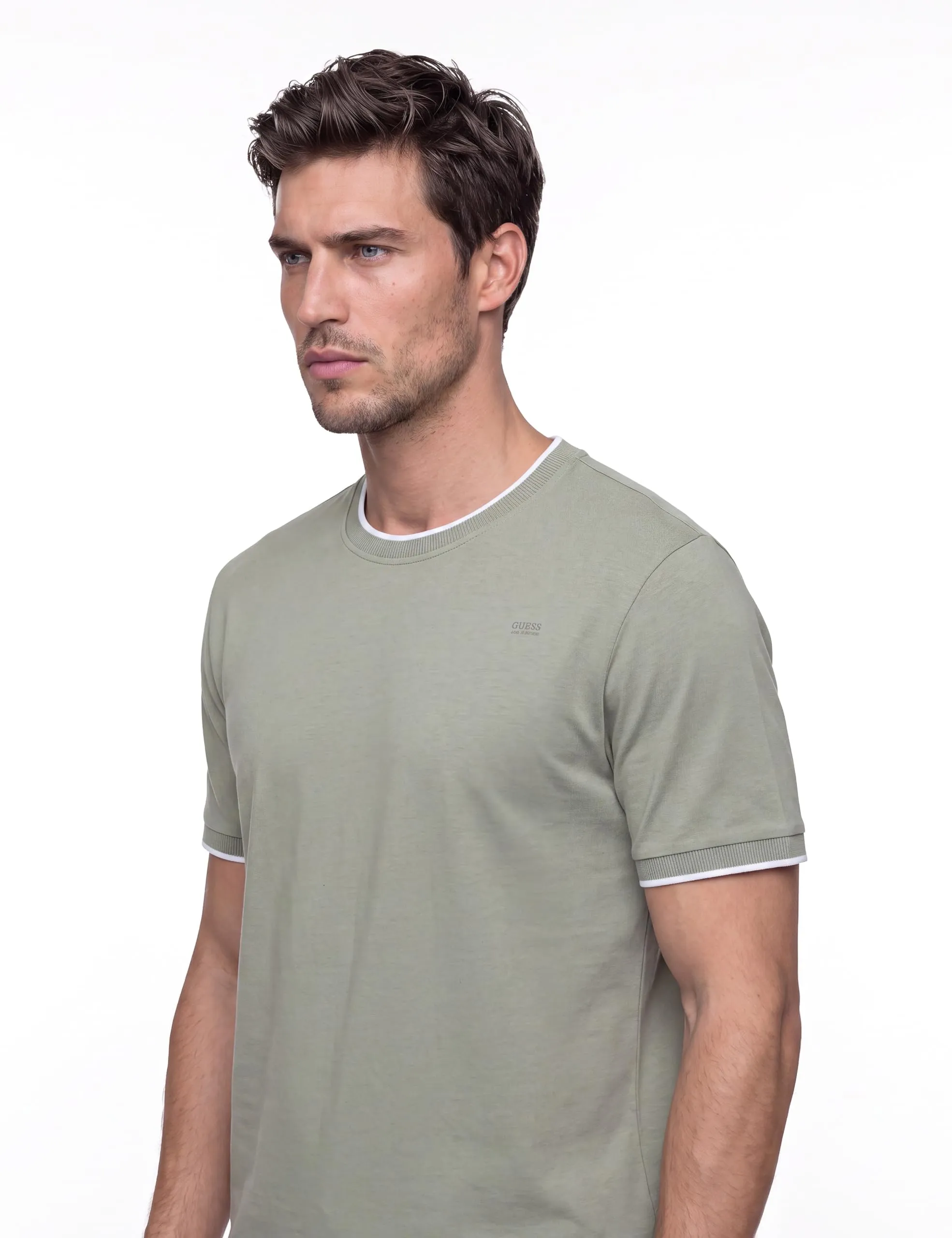 GUESS Detailed Tech Top - in Maglia Uomo Girocollo Regular Fit - immagine 5