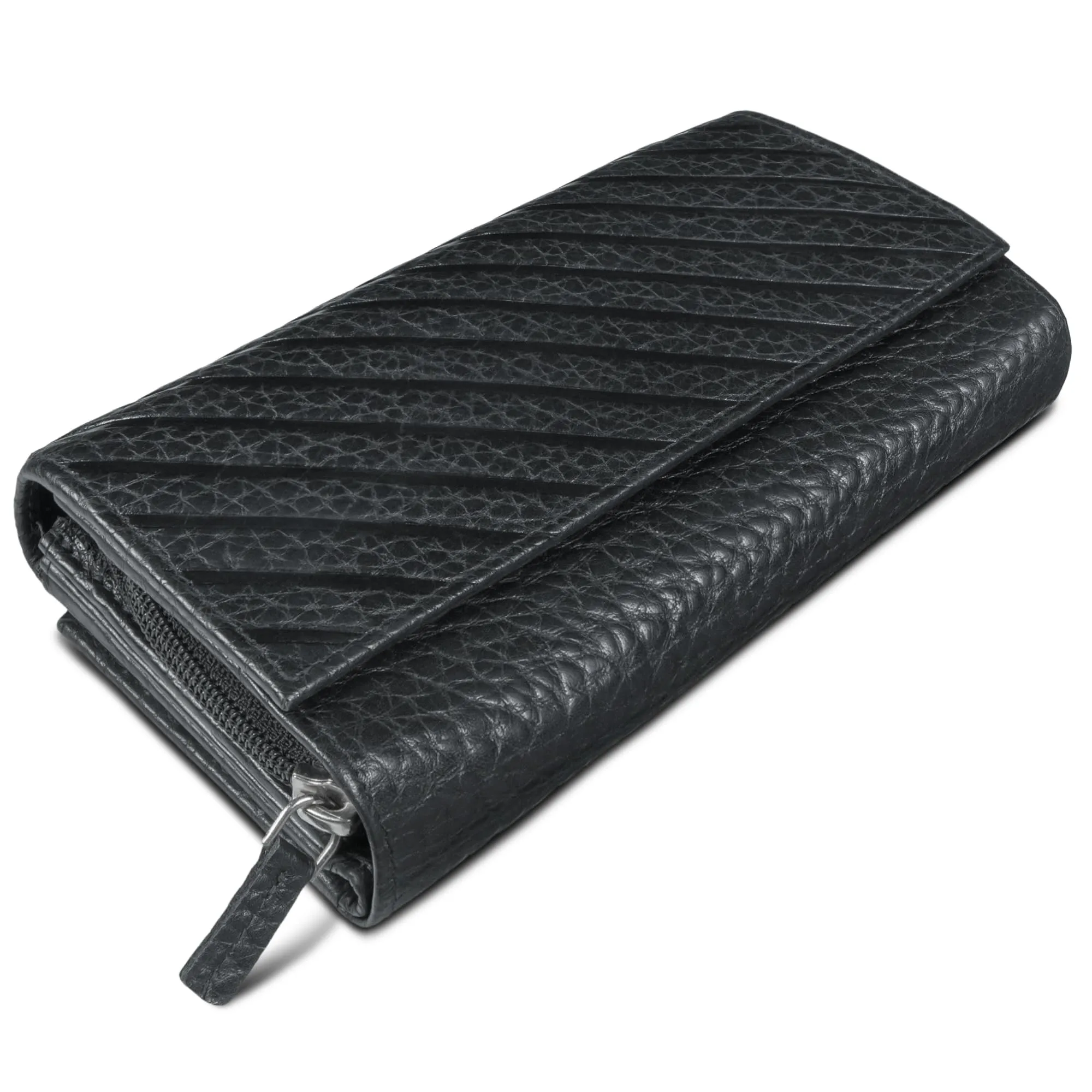 ROYALZ "Orelia Portafoglio vera Pelle Donna Grande Portamoneta Capiente Porta Carte Credito 18 Scomparti Bloccaggio Protezione RFID Etui Lungo - immagine 1