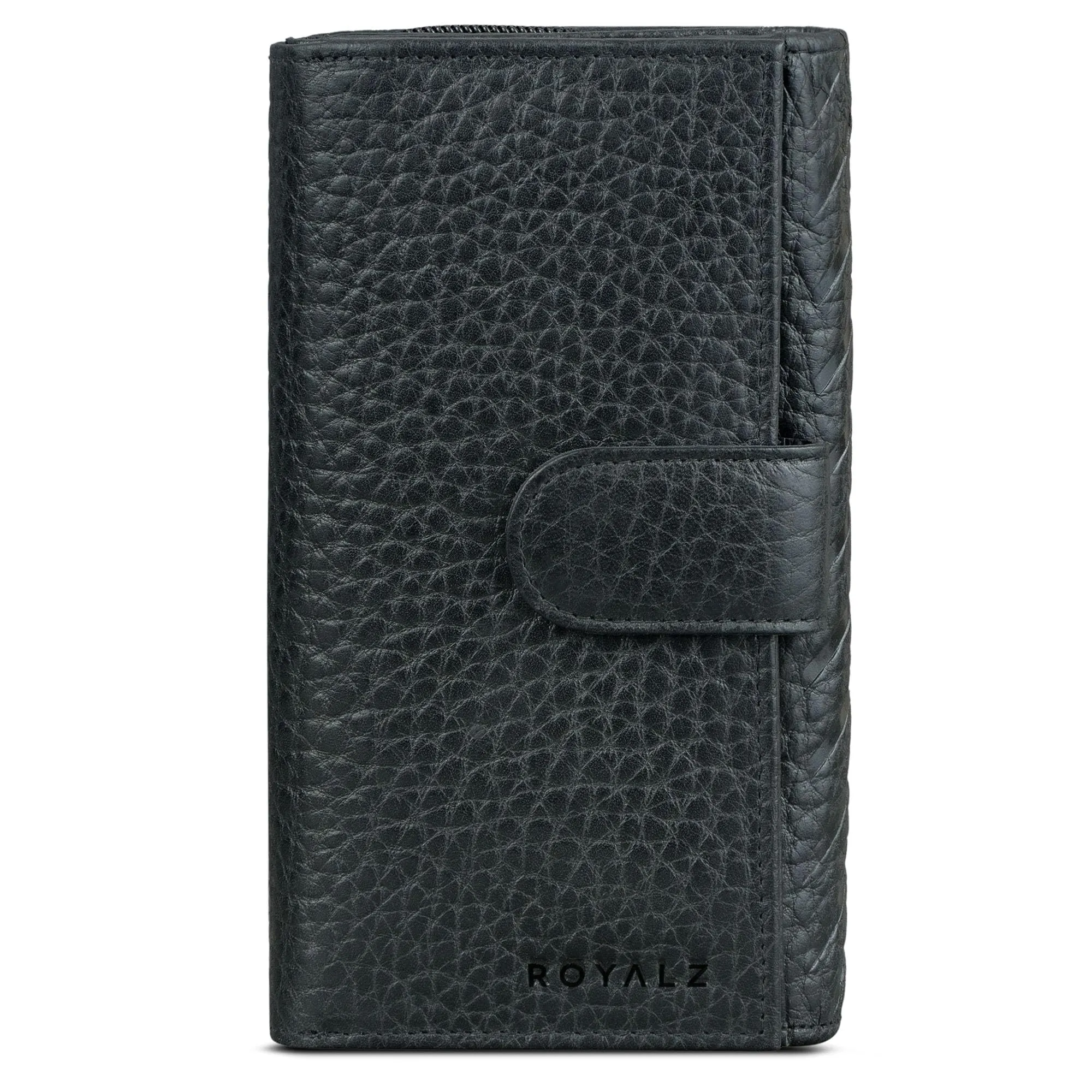 ROYALZ "Orelia Portafoglio vera Pelle Donna Grande Portamoneta Capiente Porta Carte Credito 18 Scomparti Bloccaggio Protezione RFID Etui Lungo - immagine 2