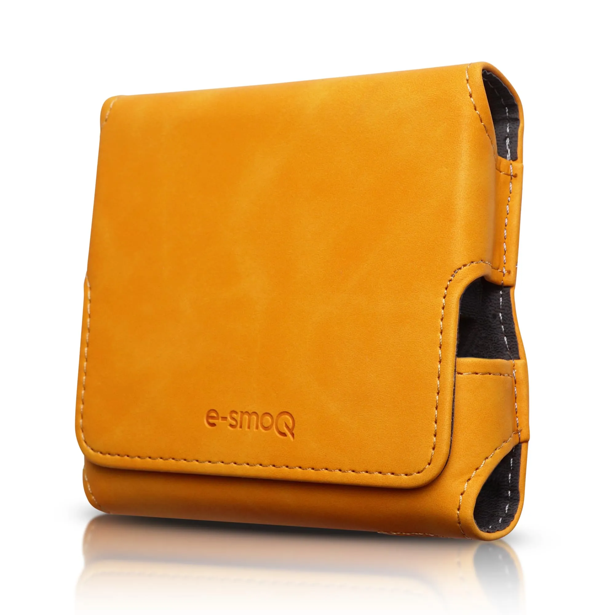 Custodia per IQOS ILUMA & ILUMA i – Custodia compatibile con accessori IQOS, pratica custodia per bastoncini di tabacco TEREA, mini posacenere o estrattore da ricamo (arancione) - immagine 1