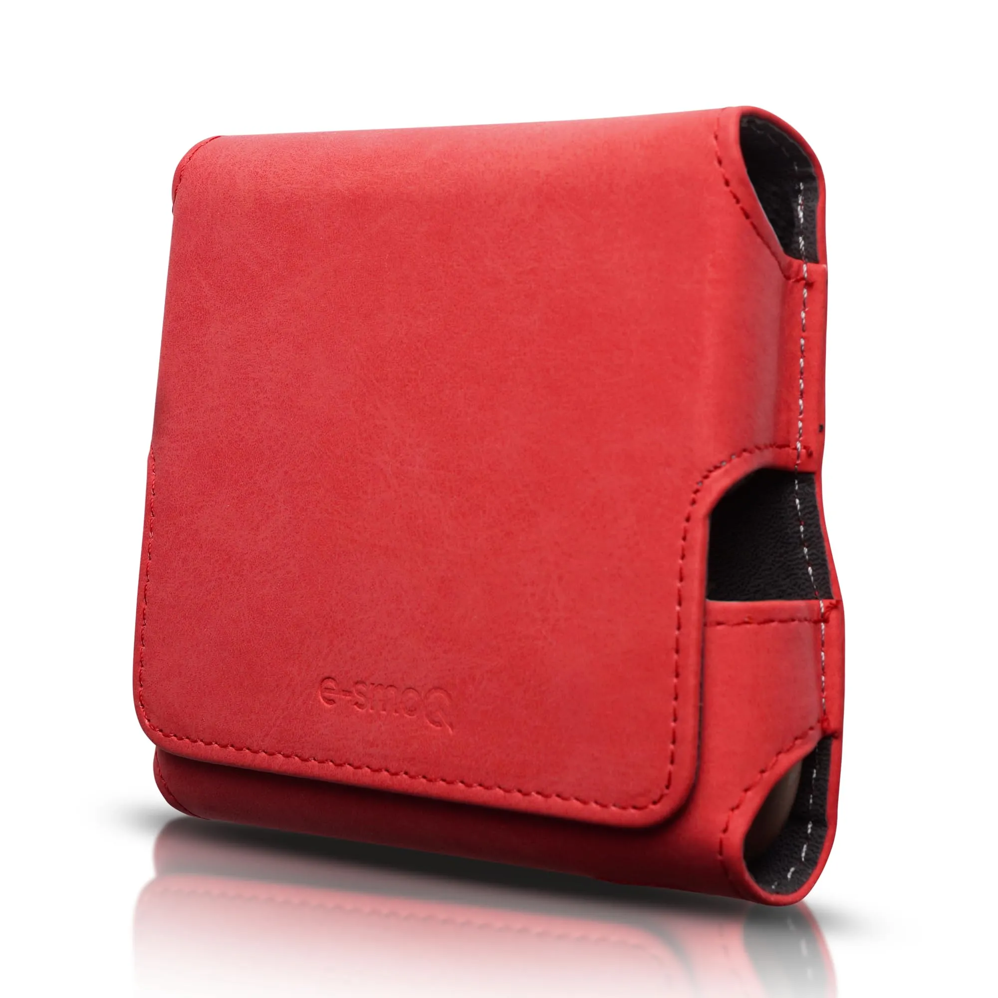 Custodia per IQOS ILUMA & ILUMA i – Custodia compatibile con accessori IQOS, pratica custodia per bastoncini di tabacco TEREA, mini posacenere o estrattore da ricamo (rosso) - immagine 1