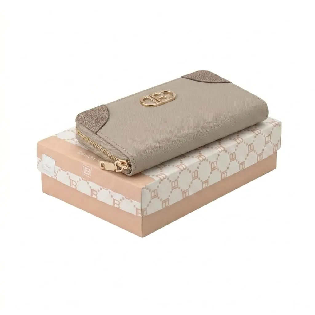 Laura Biagiotti Portafoglio Donna in PU, Design con Logo Dorato, Con Portamonete e Scatola Regalo - immagine 5