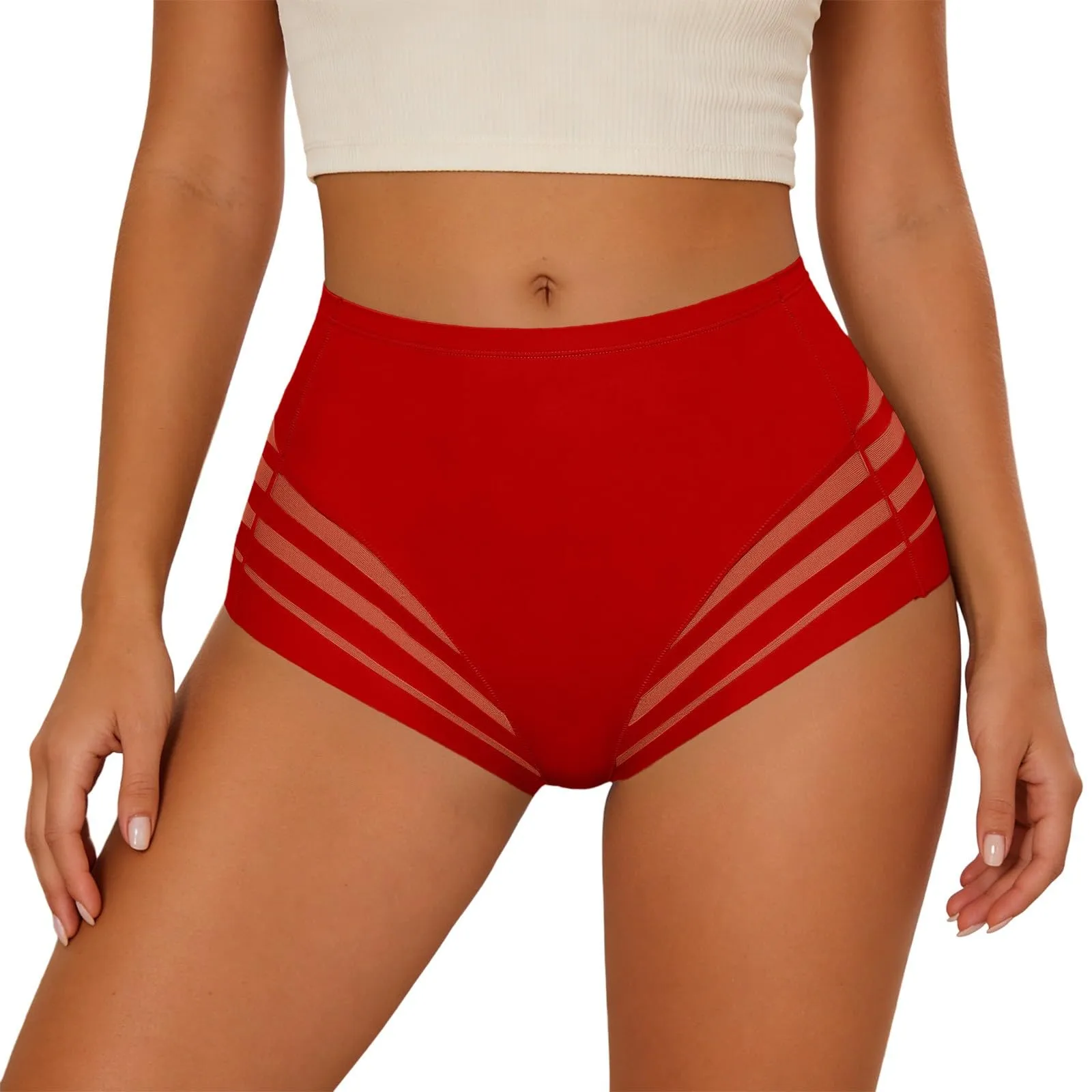 Generico Mutandine Modellanti da Donna con Controllo della Pancia Mutandine Modellanti Sexy da Donna a Vita Media Slip Invisibili - immagine 1