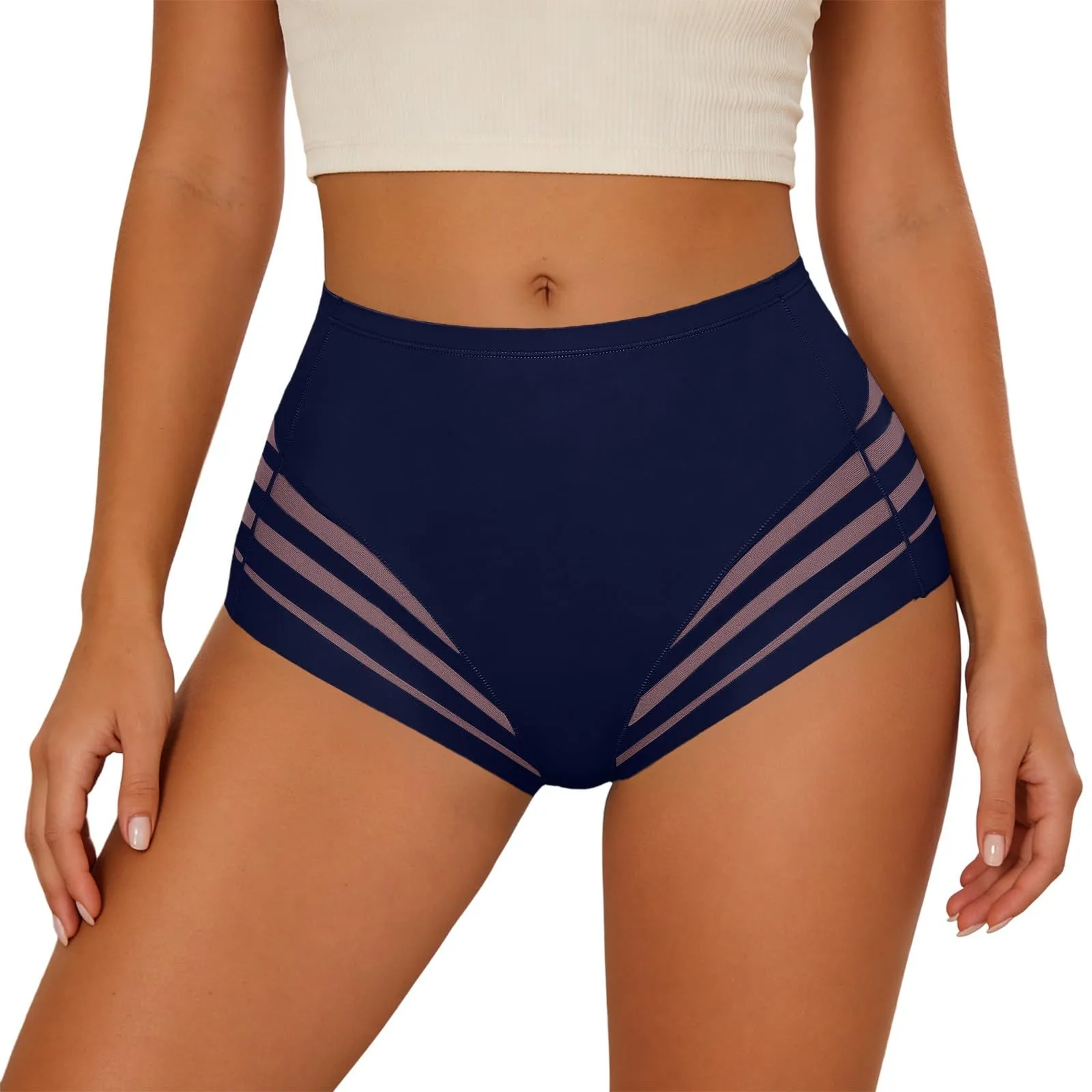 Generico Mutandine Modellanti da Donna con Controllo della Pancia Mutandine Modellanti Sexy da Donna a Vita Media Slip Invisibili - immagine 1