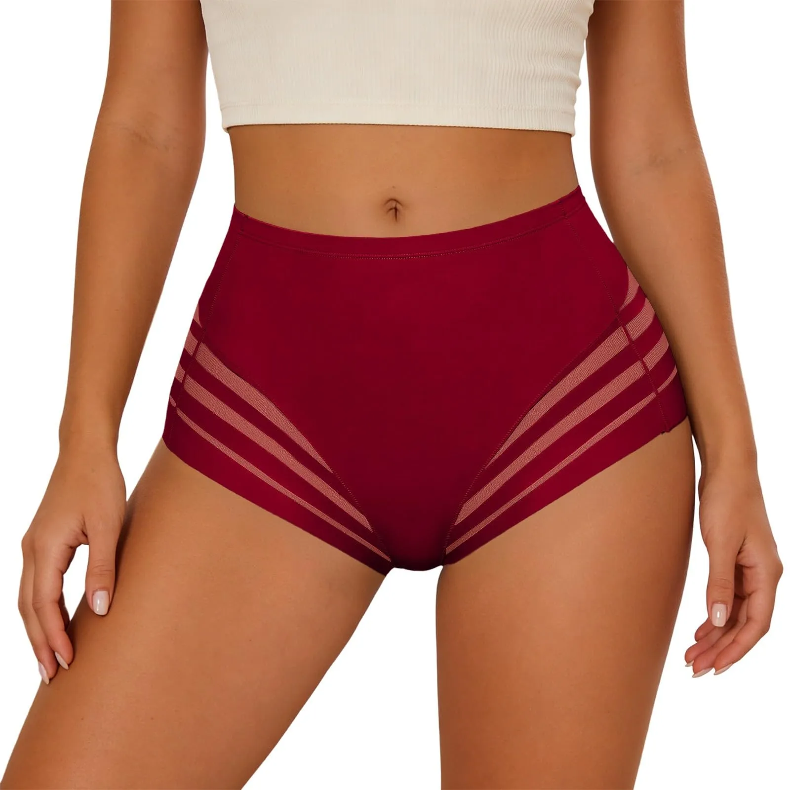 Generico Mutandine Modellanti da Donna con Controllo della Pancia Mutandine Modellanti Sexy da Donna a Vita Media Slip Invisibili - immagine 1